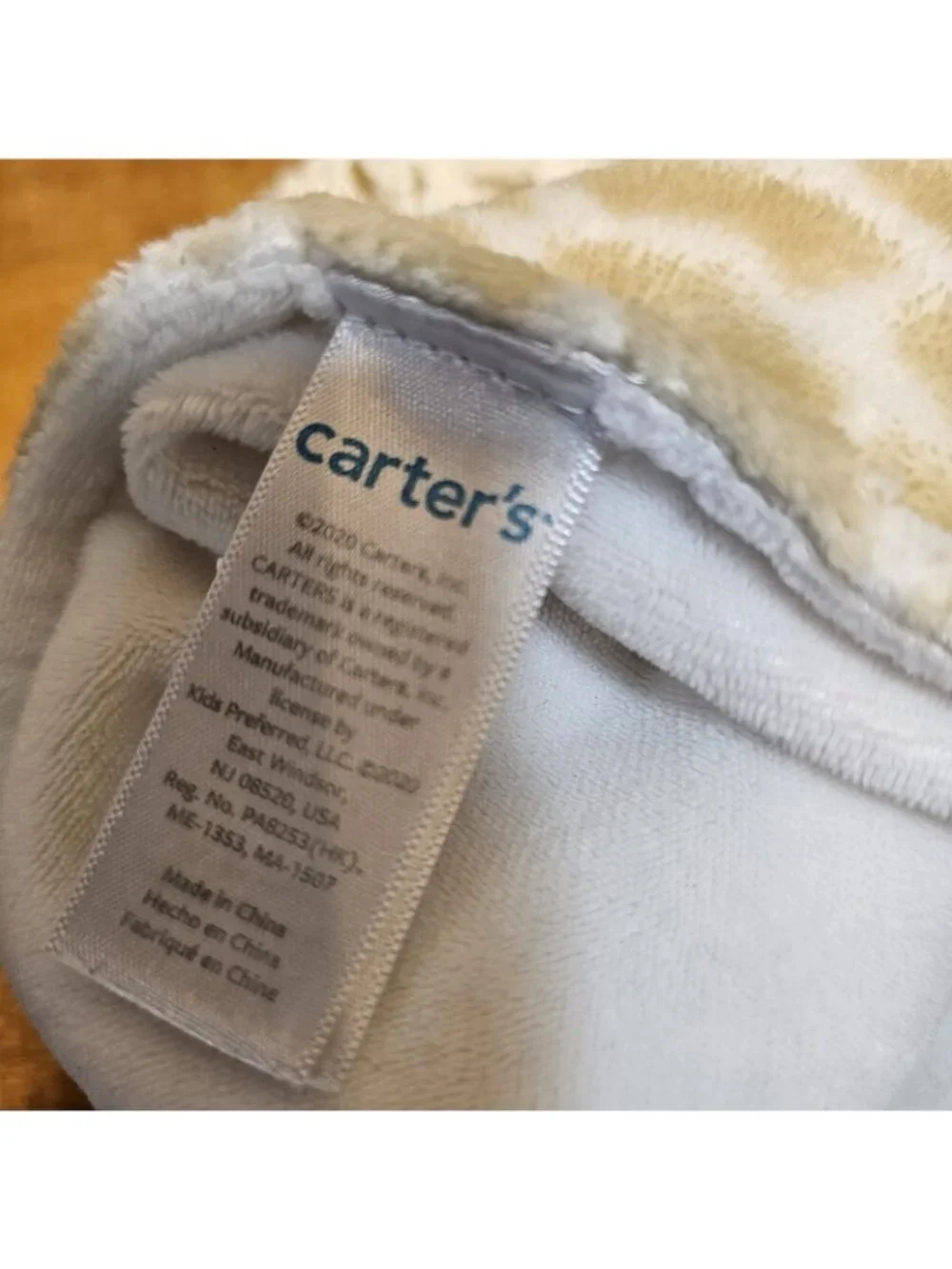 Carter's Plush Giraffe Baby Lovey Security Blanket Pacifier Holder 2020